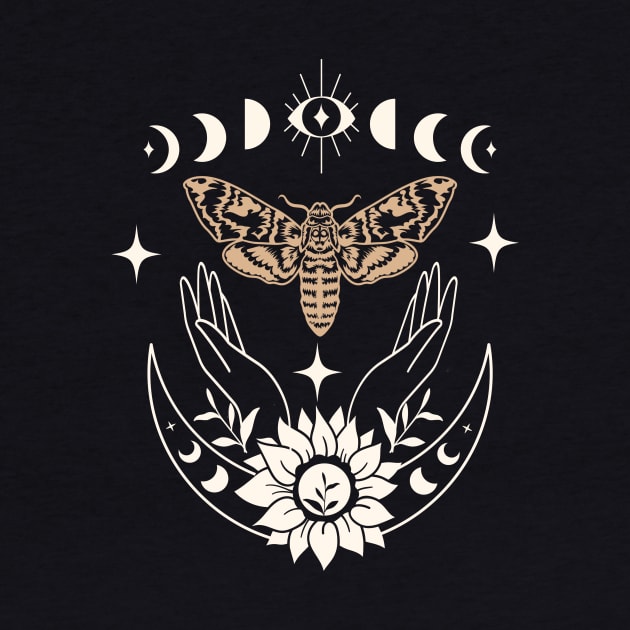 Mystical Moth Celestial Moon phase by Nice Surprise